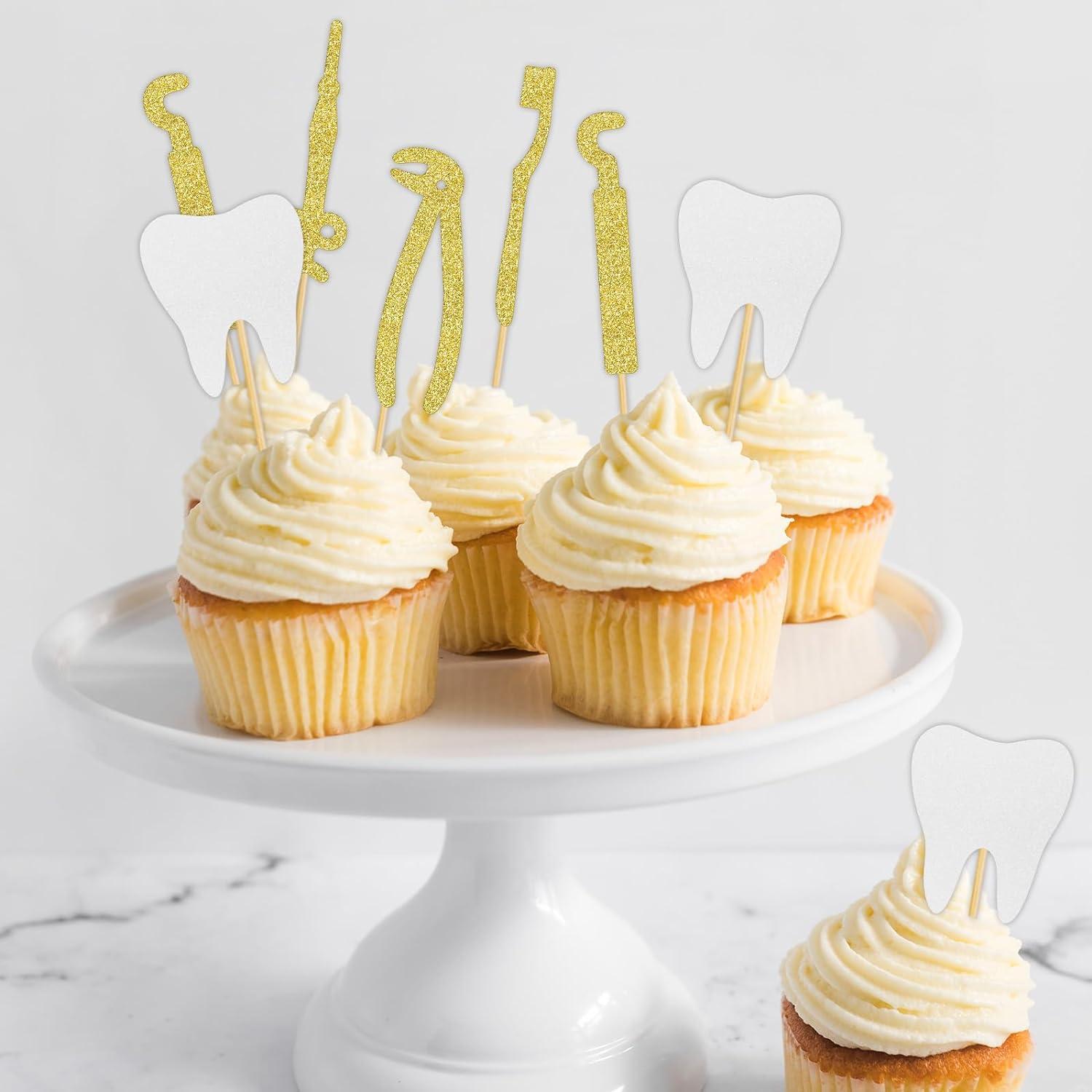 Firefairy Dental Hygienist Graduation Cupcake Toppers Dental Hygienist