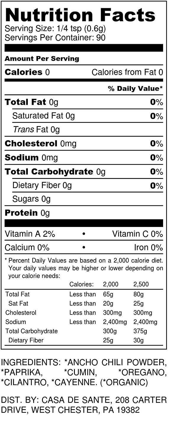 Organic Low FODMAP Certified Paleo Seasoning No Onion No Garlic