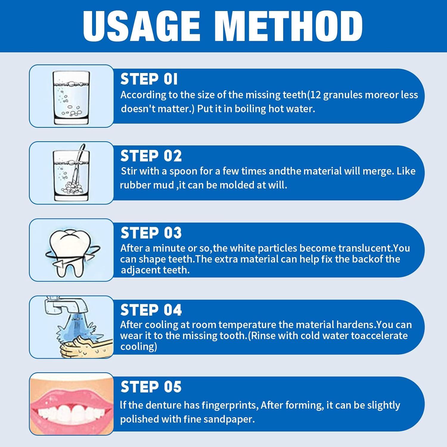 Miioto Tooth Repair Set - DIY Dental Adhesive & Temporary Prosthesis ...