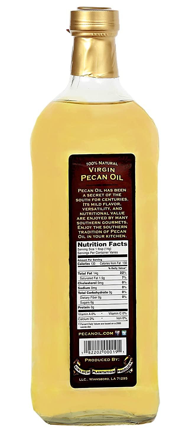 Kinloch Plantation Products Pecan Oil, One 1000 ML Bottle
