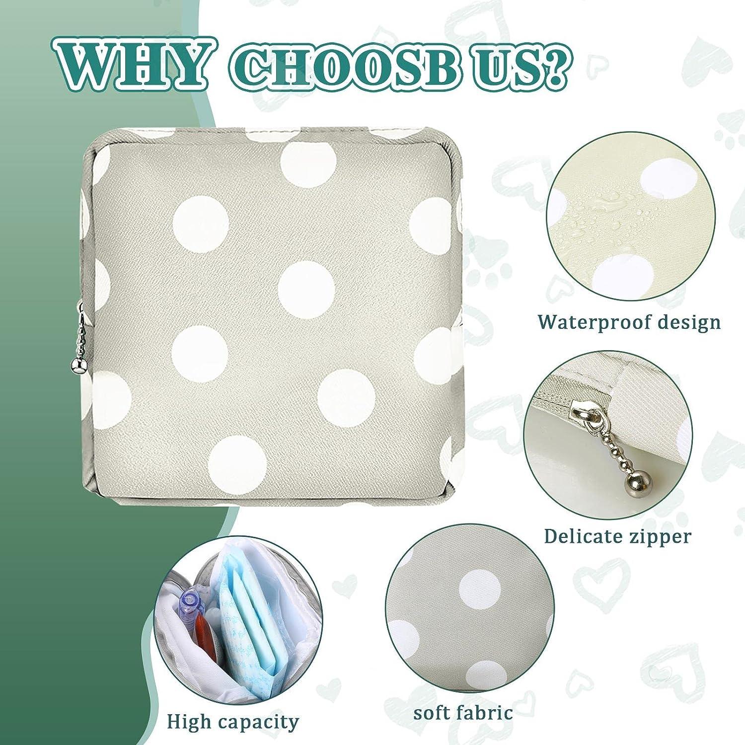 KALIONE 3 Pcs Period Pad Pouch Period Bag Sanitary Napkin Holder