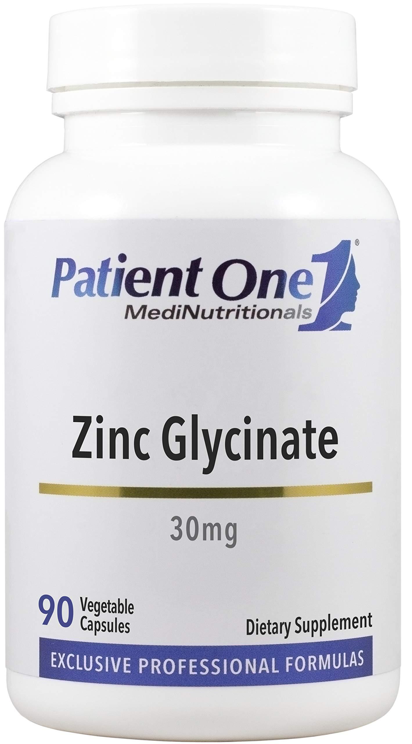 Patient One Zinc Glycinate 30mg - 90 Vegetarian Capsules | High Quality ...