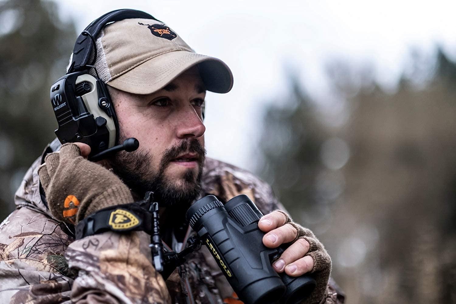 Walkers Razor Walkie Talkie Handsfree Communication Up to 3 Miles Range Black