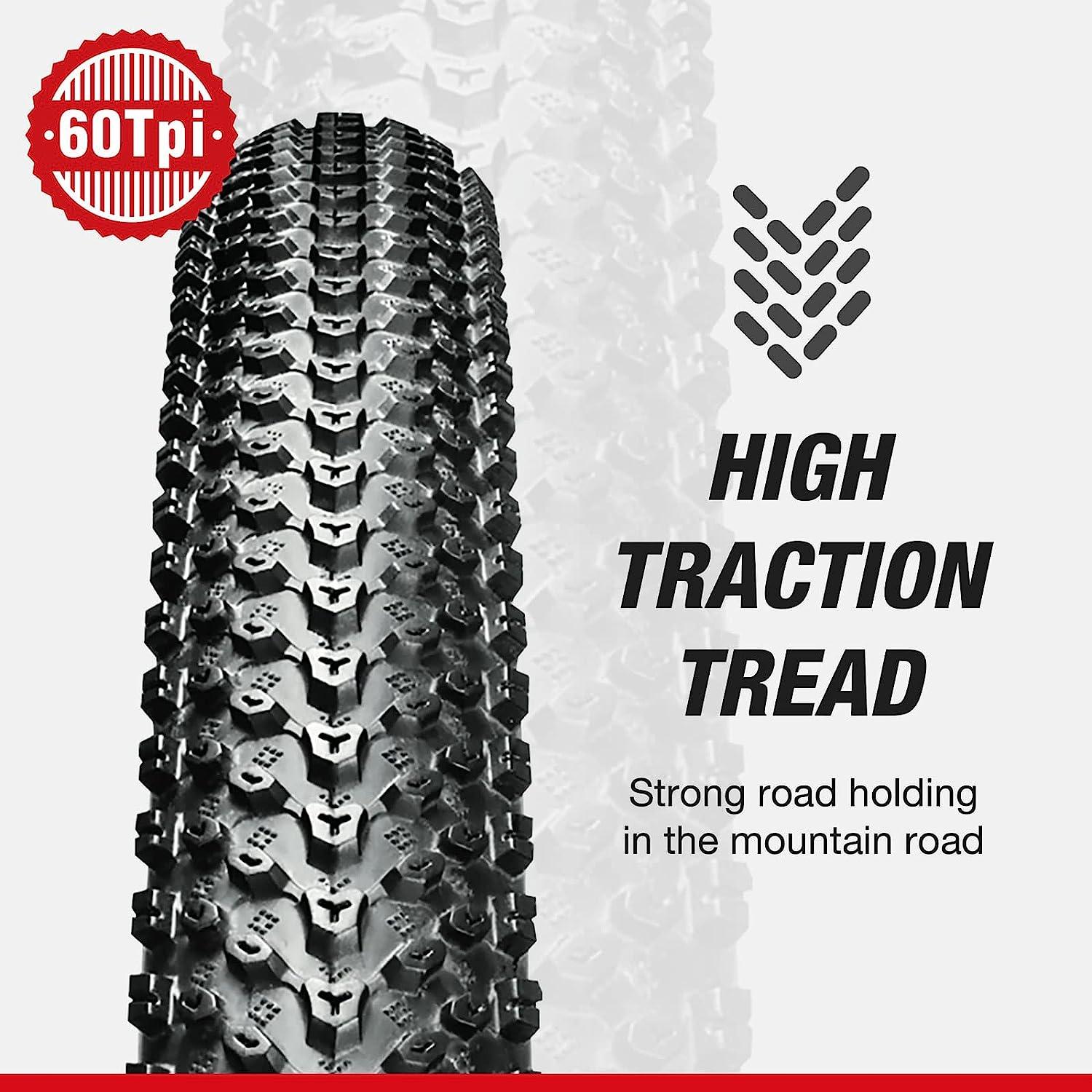 Chao YANG Mountain Bike Tire Replacement Kit, 261.95, Dual Compound 2C-MTB  Tires, Featured with Double Tread Puncture Protection, for On or Off Road  Use, 2-Pack