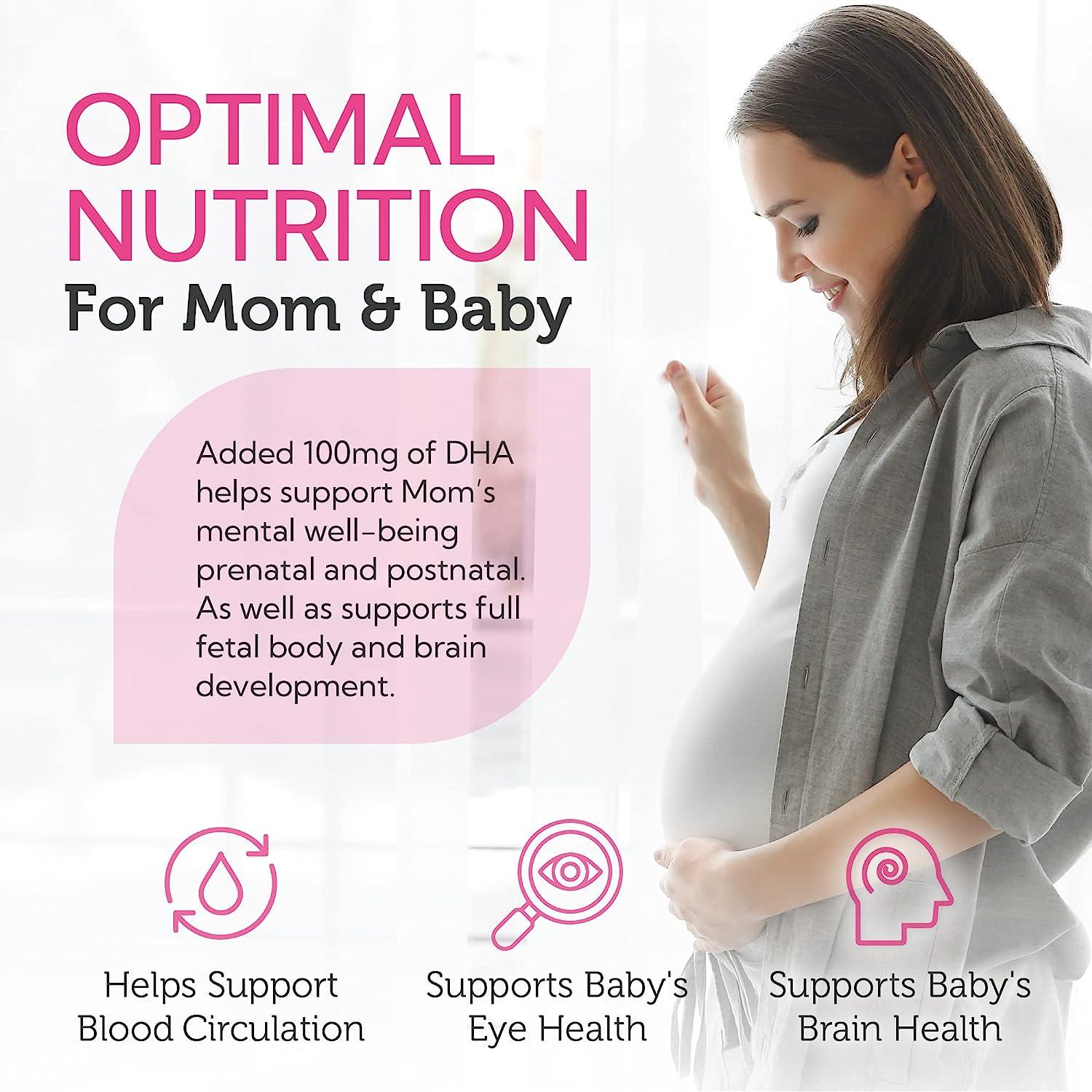 Zahler Mighty Mini Prenatal Vitamin with DHA & Folate Certified