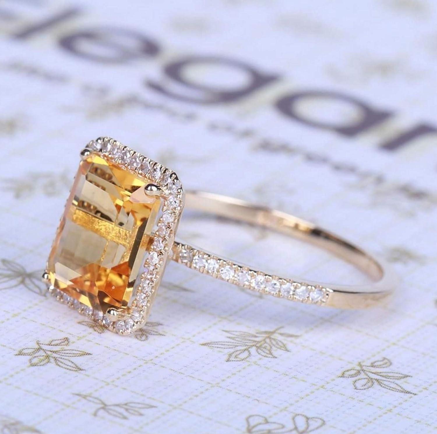 Modern Antique 14K Yellow Gold 1.5 Carat Yellow Topaz Solitaire Engagement  Ring AR127-14YGYT | Caravaggio Jewelry