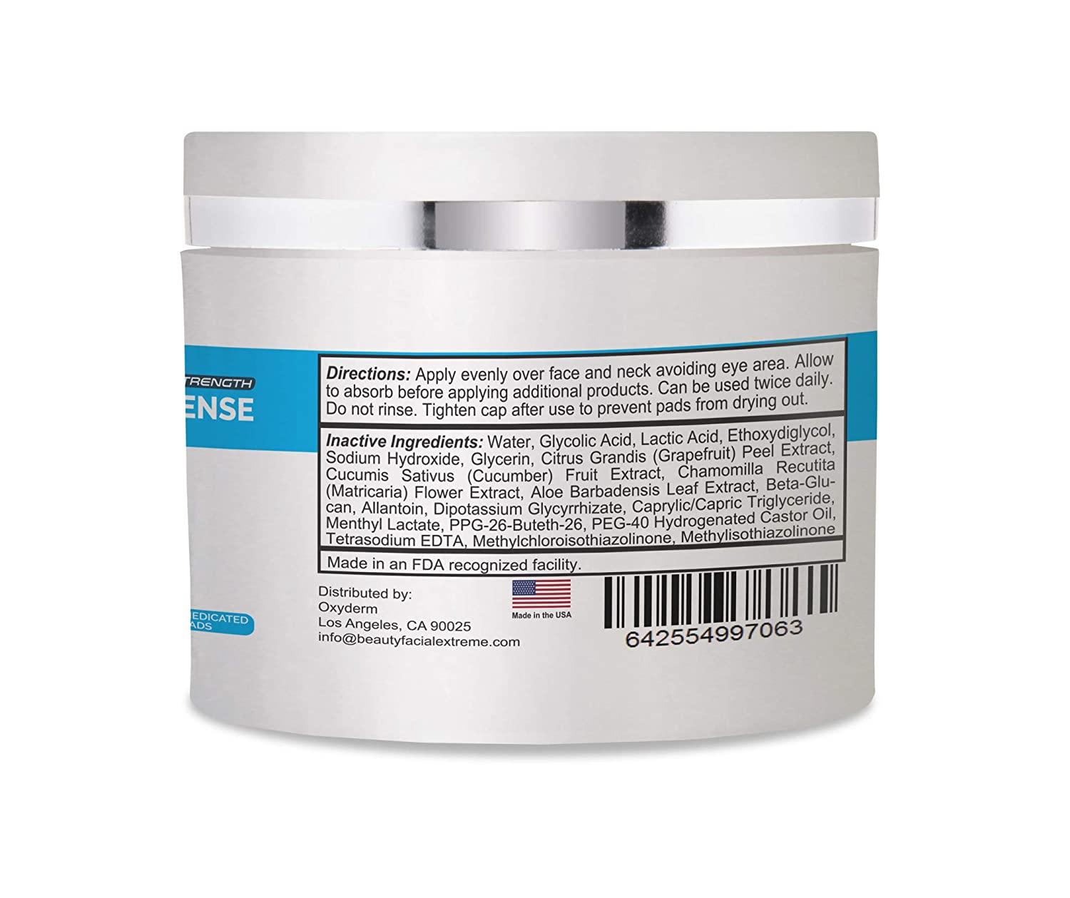 Acne Clearing Treatment Pads Exfoliating Peel Pads, Eliminates Acne