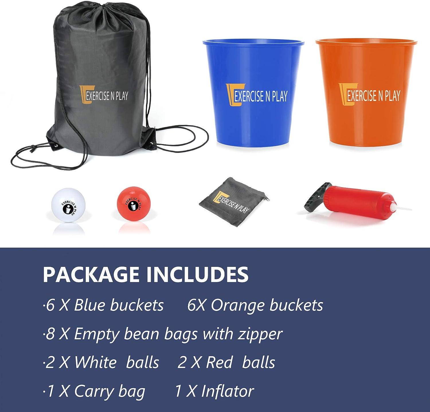 EP EXERCISE N PLAY Backyards Pong Games Giant Yard Pong Bucket Yard