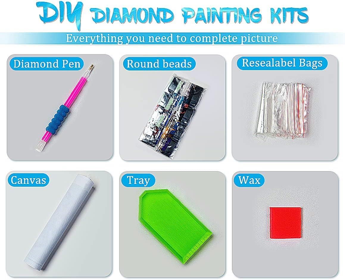 5D Diamond painting, DIY for kids and adults, diamond painting