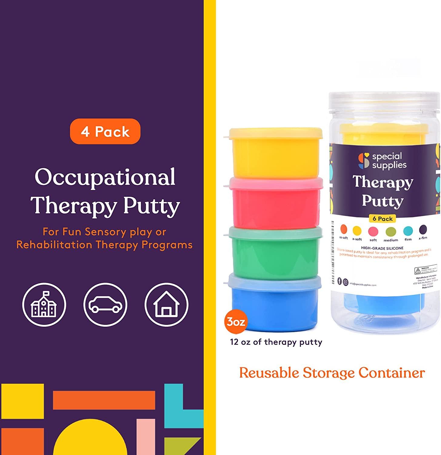 Special Supplies Therapy Putty Kit for Kids and Adults Set of 4