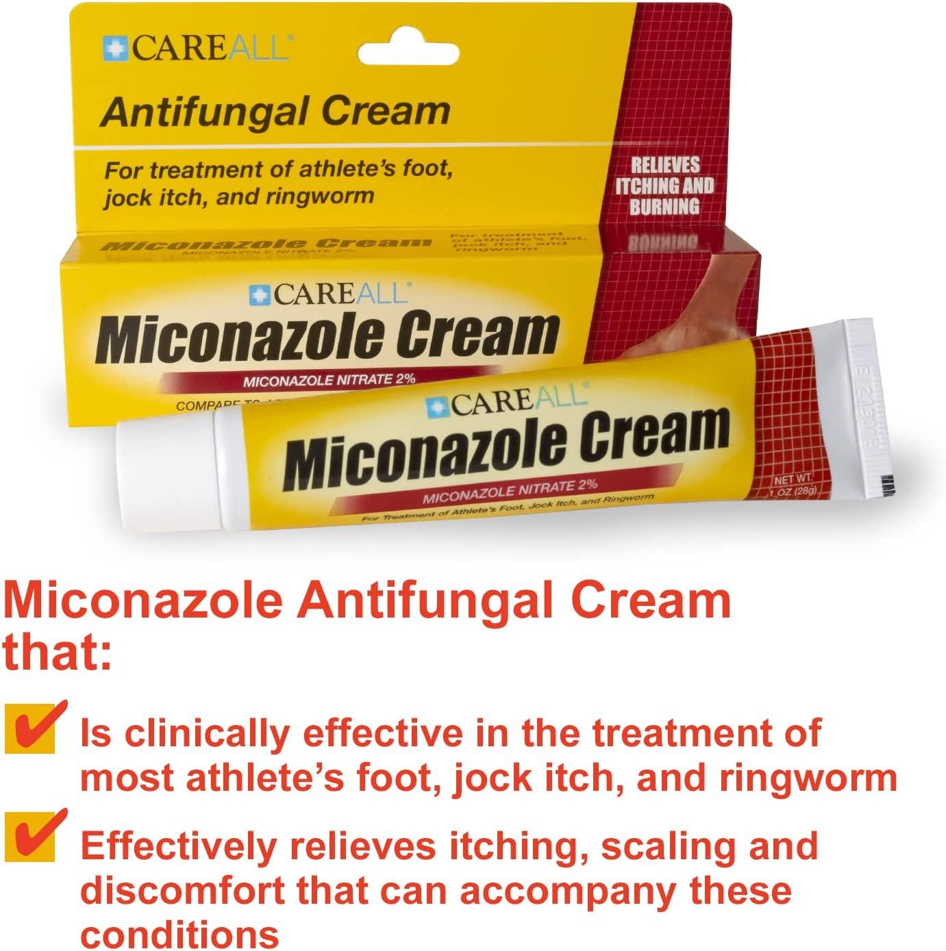 CareALL 1.0 oz. Antifungal Miconazole Nitrate 2 Cream Athlete's Foot