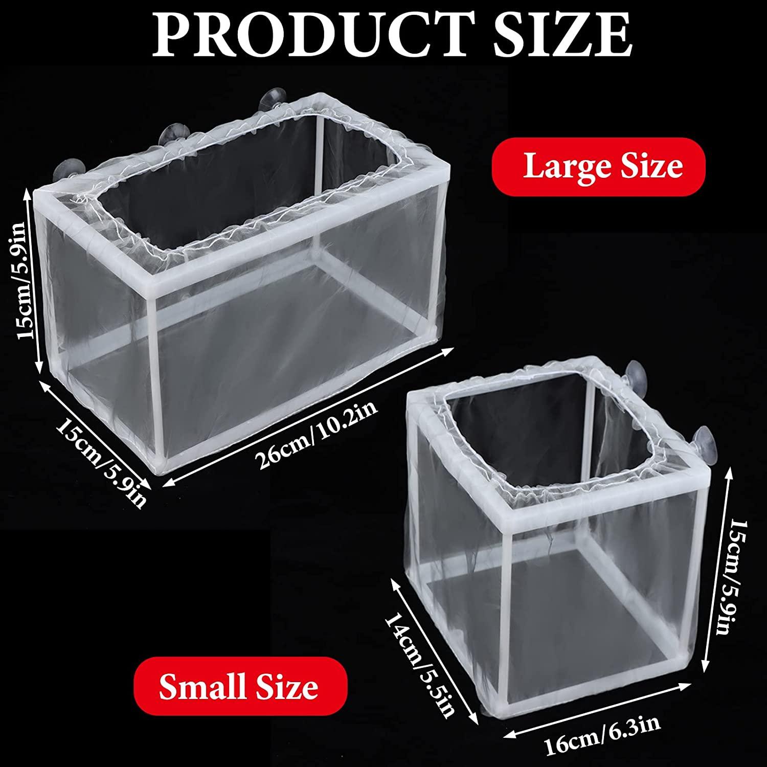 2 Pack Fish Breeding Box - Nylon Fry Hatchery Mesh with Suction Cups -  Small & Big Sizes | Buy Now with Express International Delivery |  GoSupps.com