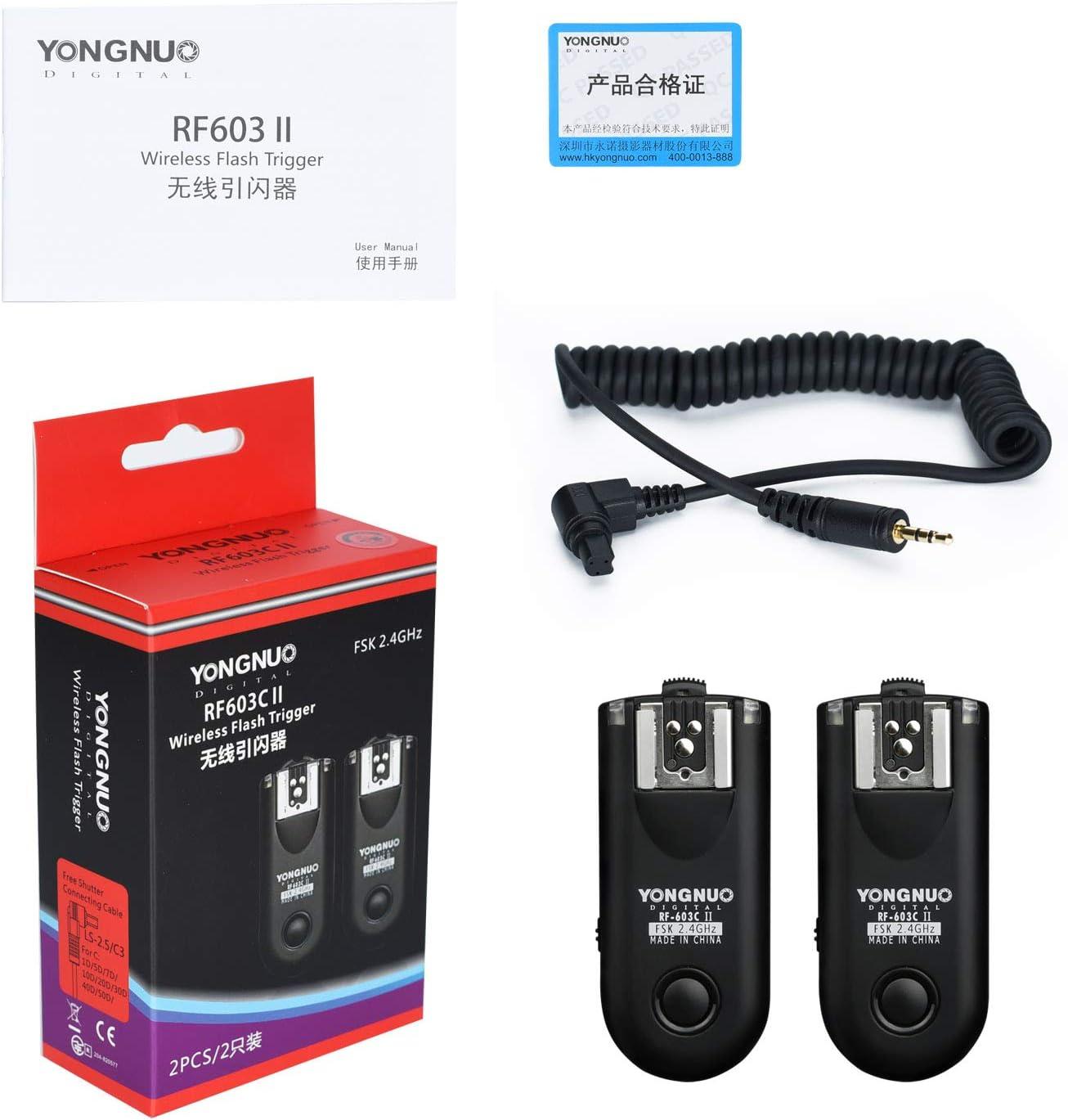 YONGNUO RF-603II C3 Wireless Shutter Release Flash Trigger for
