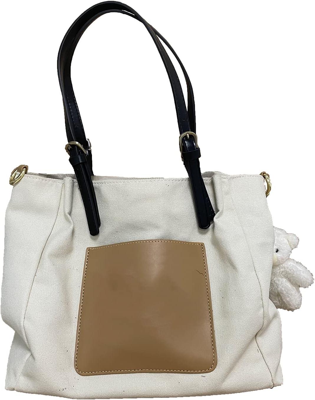 Semetall 2pcs PU Leather Purse Straps, Adjustable Purse Handles Bag Straps  Replacement for Shoulder Handbag,Brown