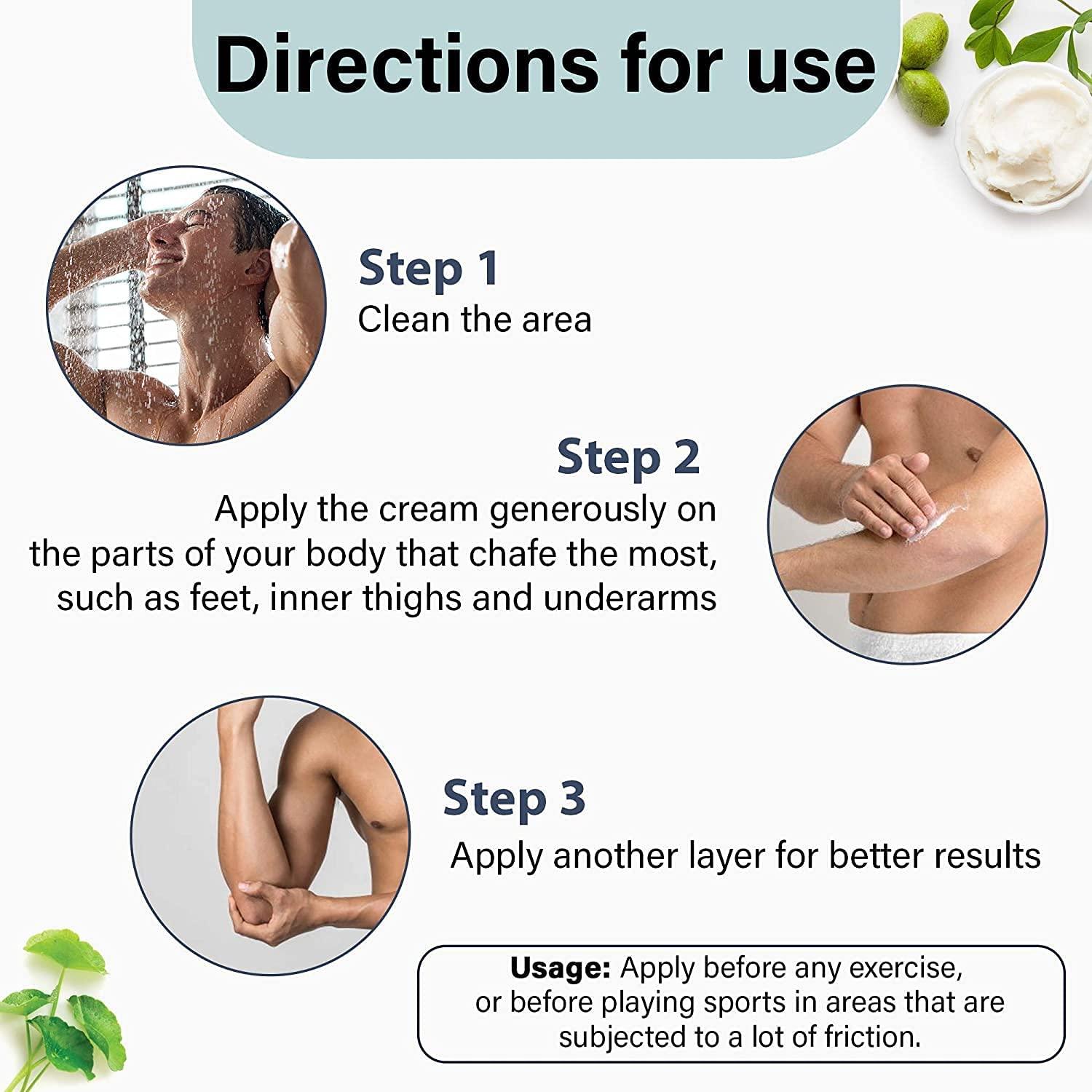 Azani Natural Anti Chafing Cream Intimate Area Cream MultiPurpose