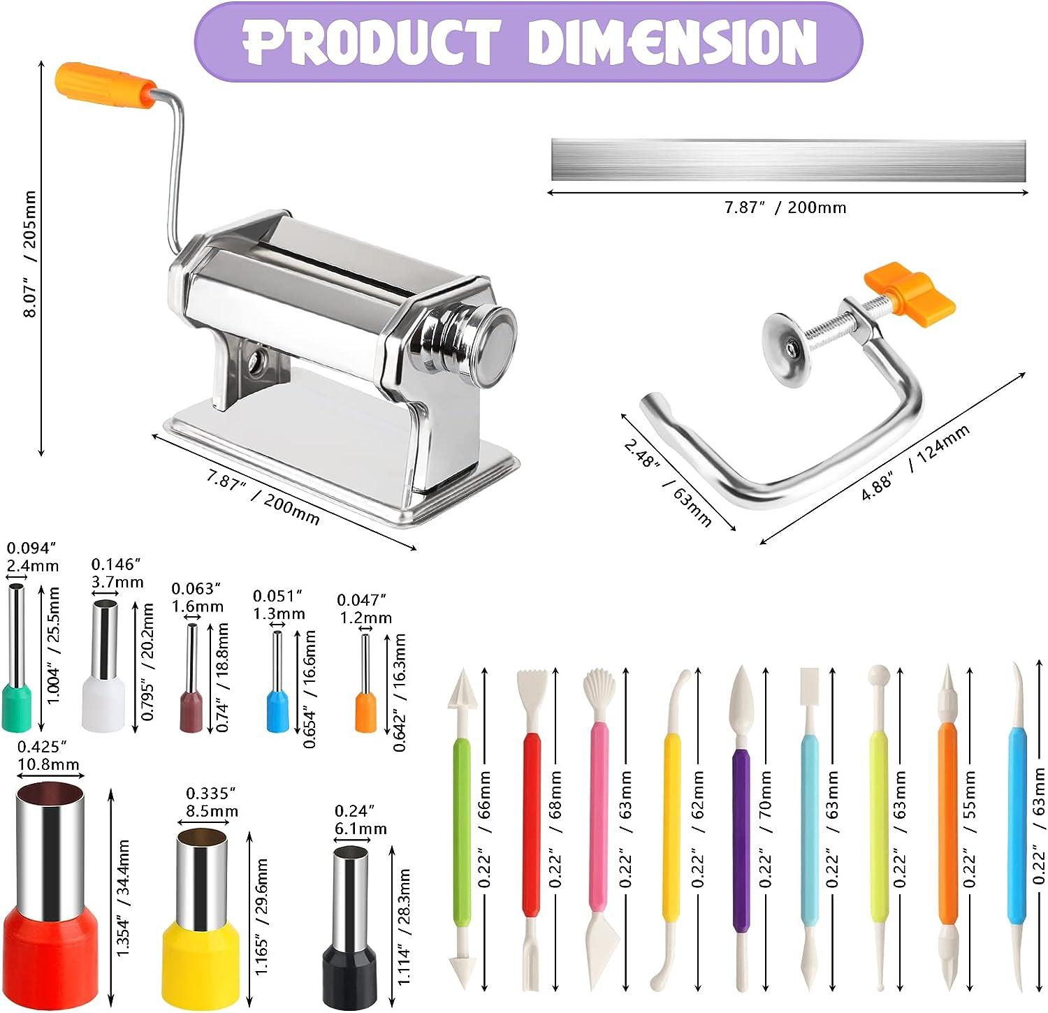 Polymer Clay Roller Machine Set Includes Clay Presser Machine with