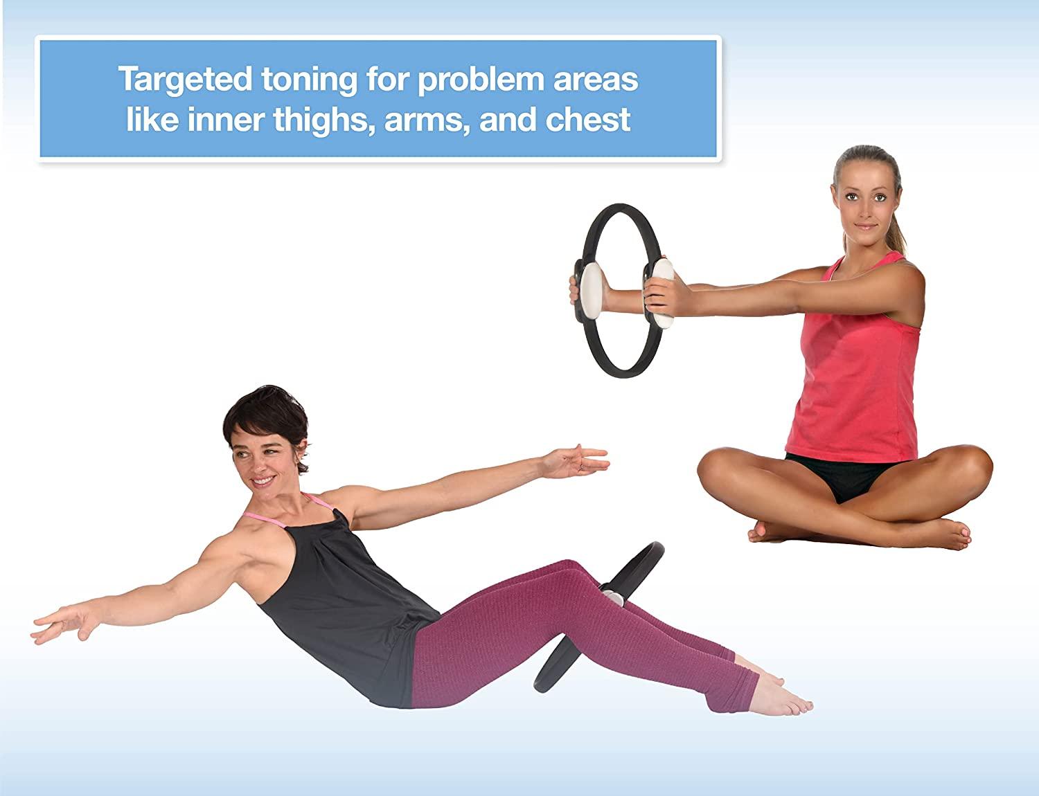 ProBody Pilates Ring circle, Fitness Ring Magic circle, Pilates Ring 14  Inch for Thigh Workout, Yoga Ring Thigh Toner, Inner Thi