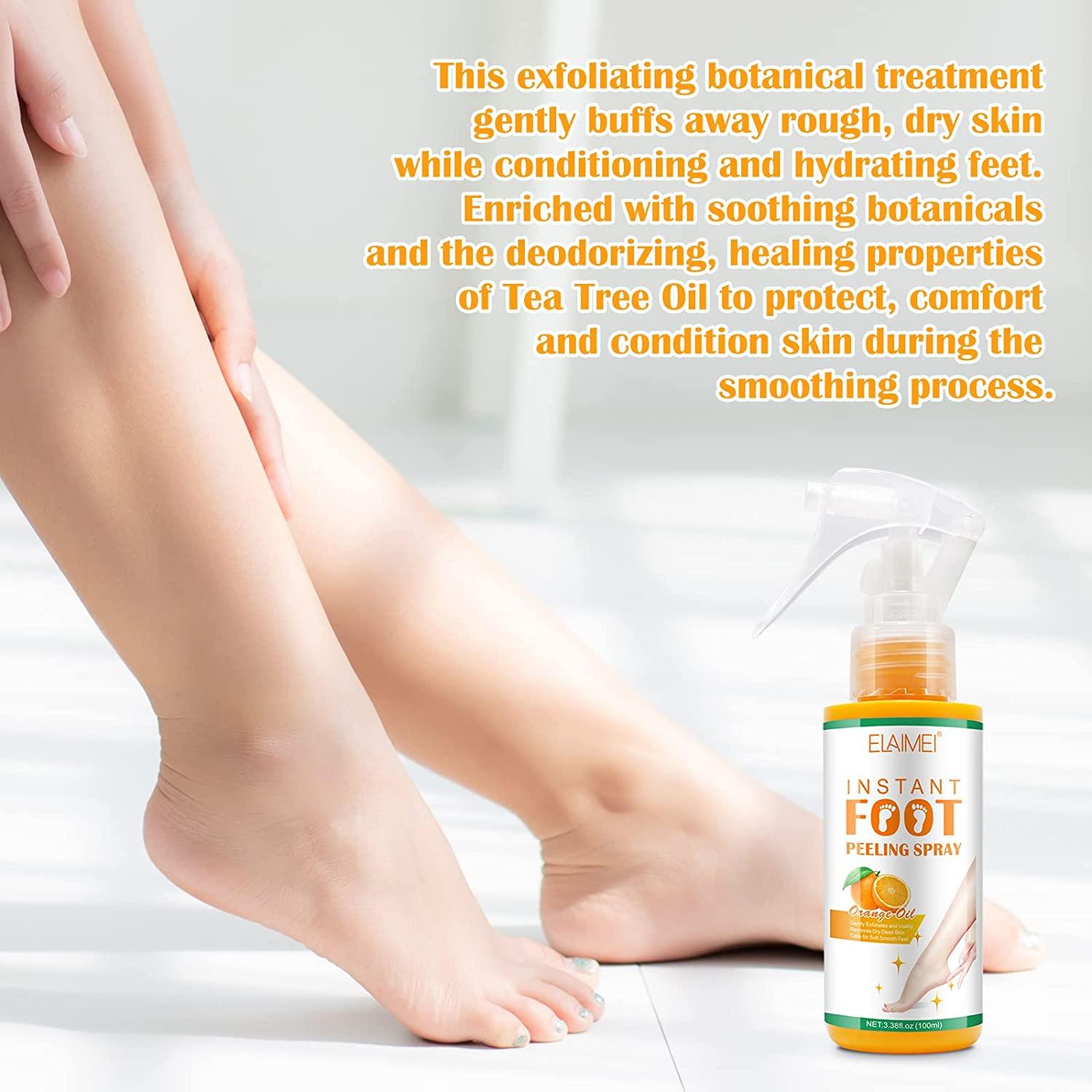100ml Foot Peeling Spray Orange Essential Oil Exfoliating Peel