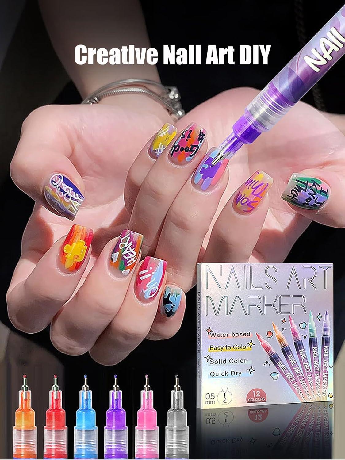 Nail Designs Nail Paint Gel Pen Silicone Nail Art Pen