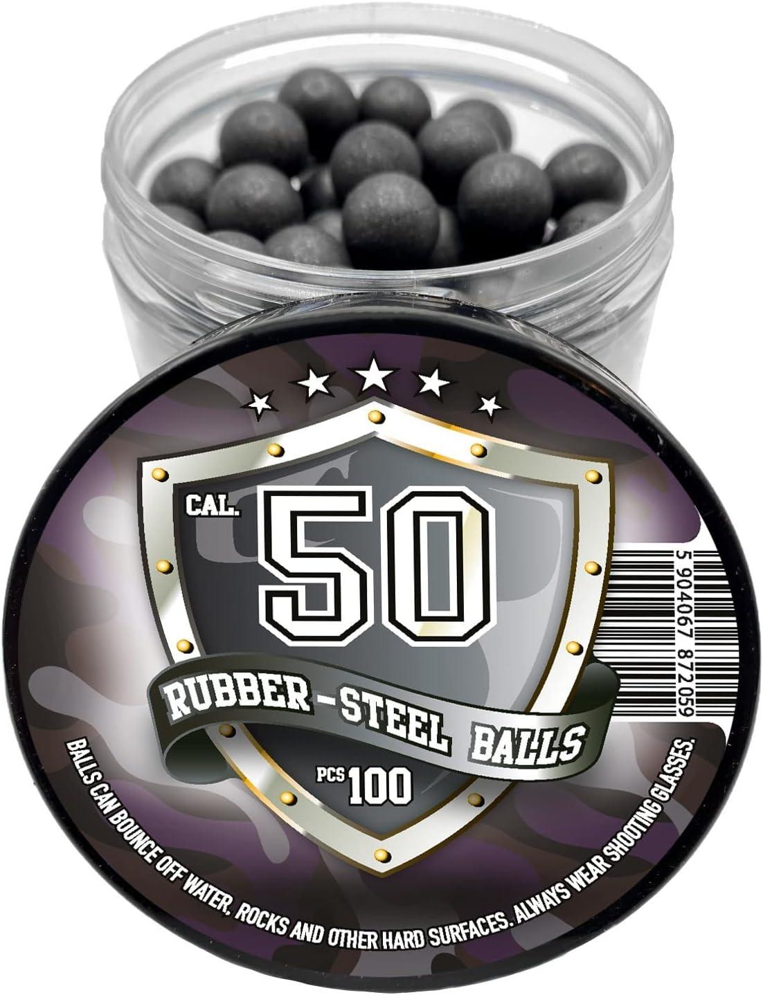 RUBBER-STEEL BALLS社 50口径 鉄粉入プレミアム硬質ゴムボール（100個