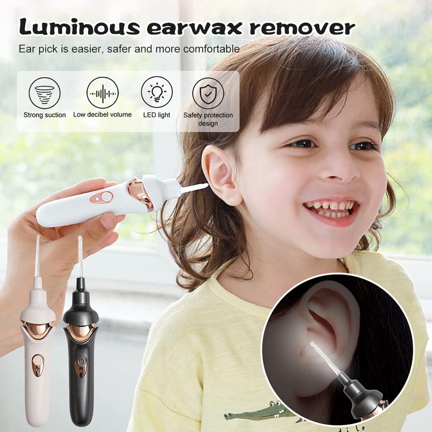 Electric Earwax Removal Tool Visible Luminous Ear Cleaner USB Kit for