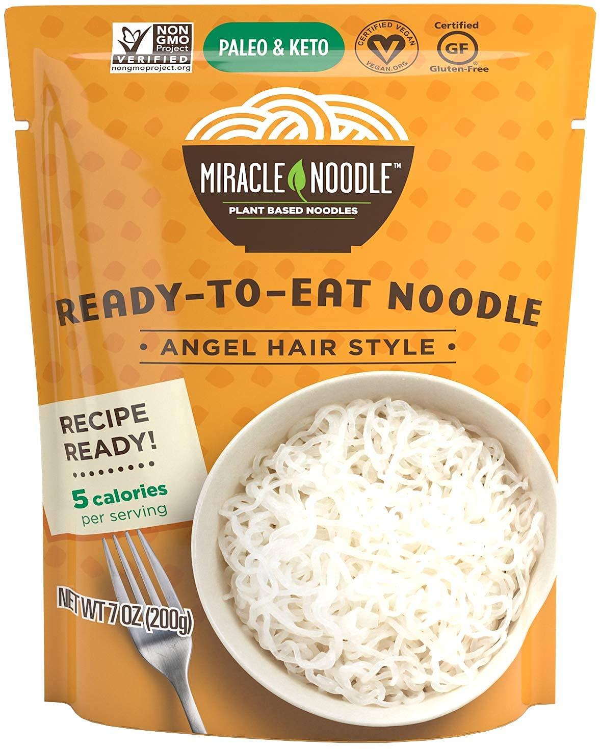 Miracle Noodle Angel Hair Shirataki Noodles Ready To Eat Konjac