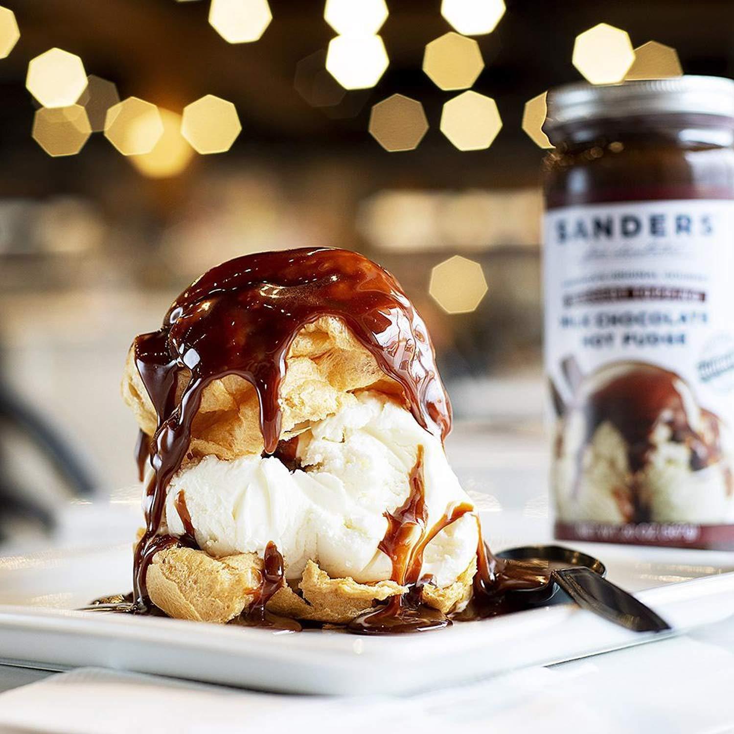 Sanders Hot Fudge Sauce & Gourmet Dessert Topping Assortment 3 Pack