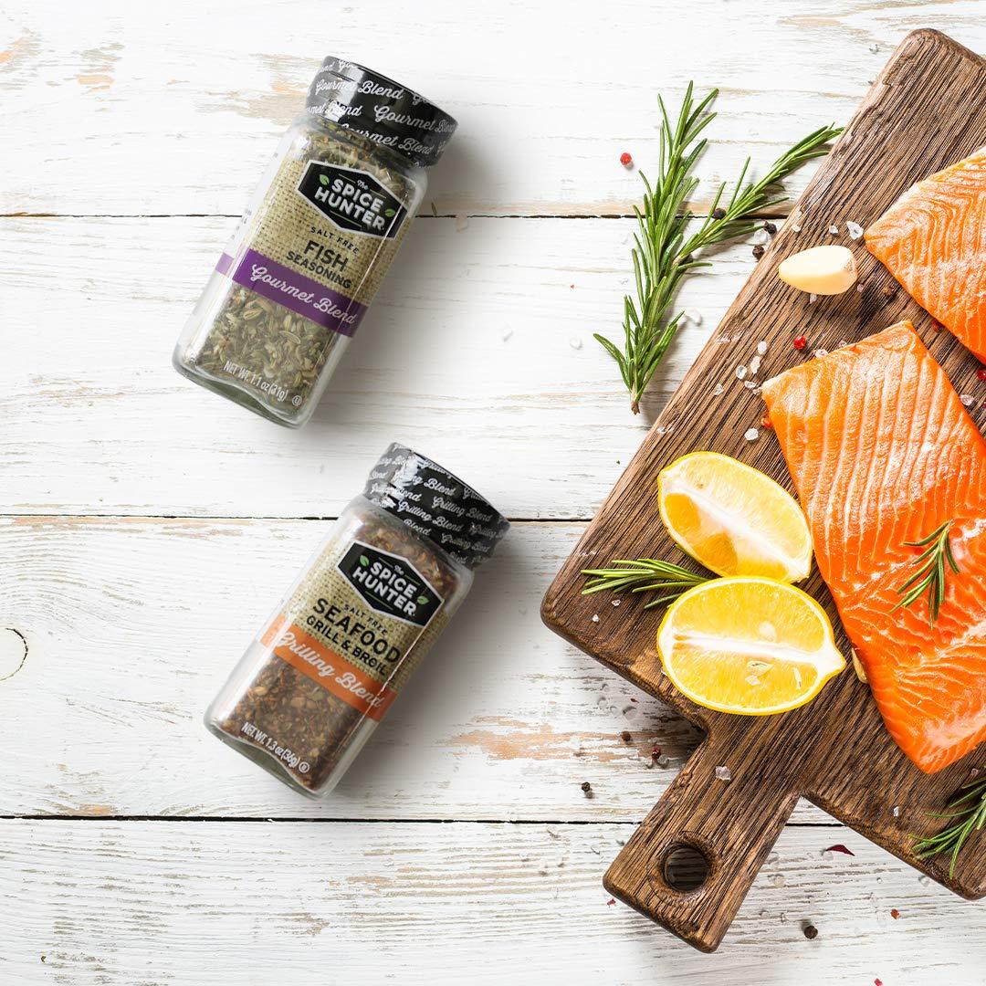 The Spice Hunter Fish Seasoning Blend 1.1oz Jar Authentic Flavors for