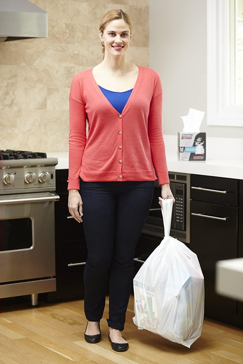 Hippo Sak Handle Trash Bag, with Power Strip, 13 Gallon Tall Kitchen