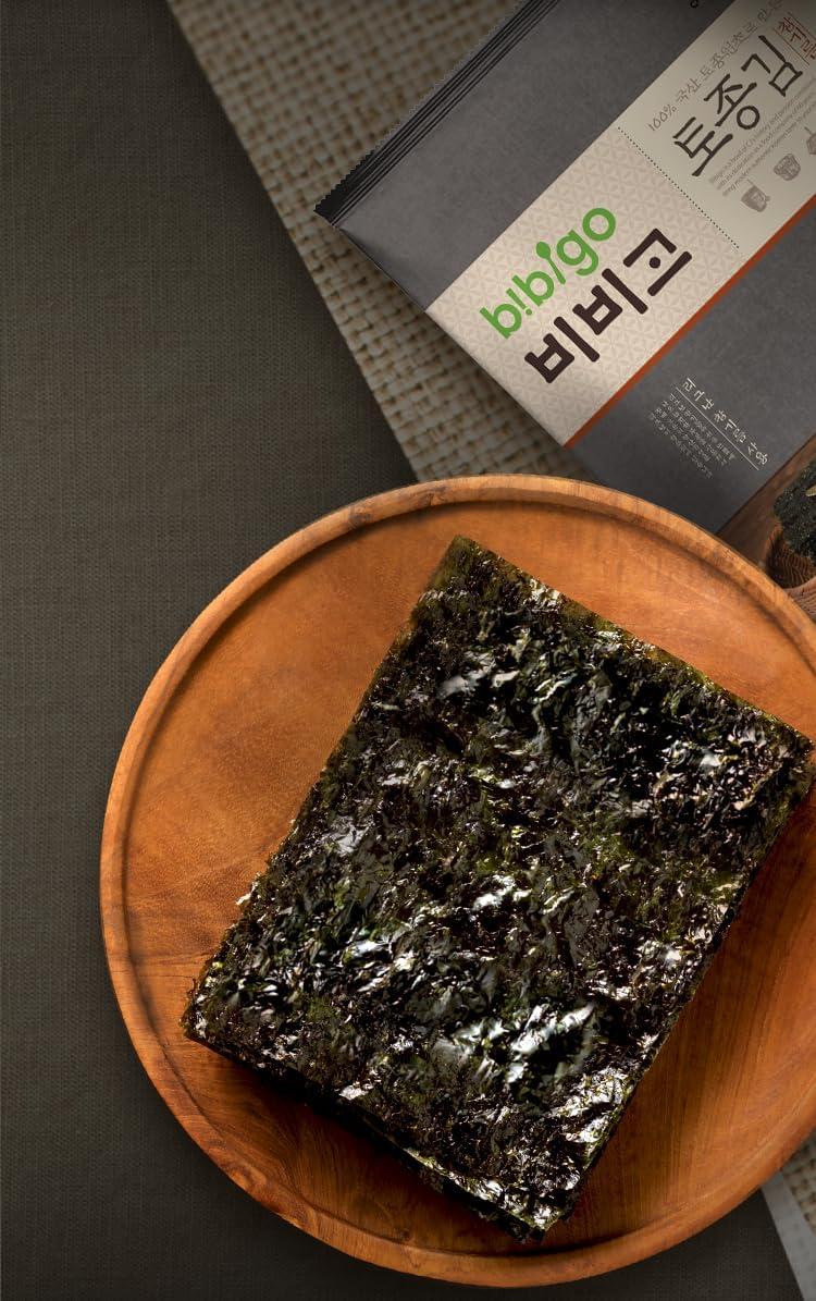 CJ Bibigo Savoury Crispy Roasted Korean Seasoned Seaweed Laver Nori