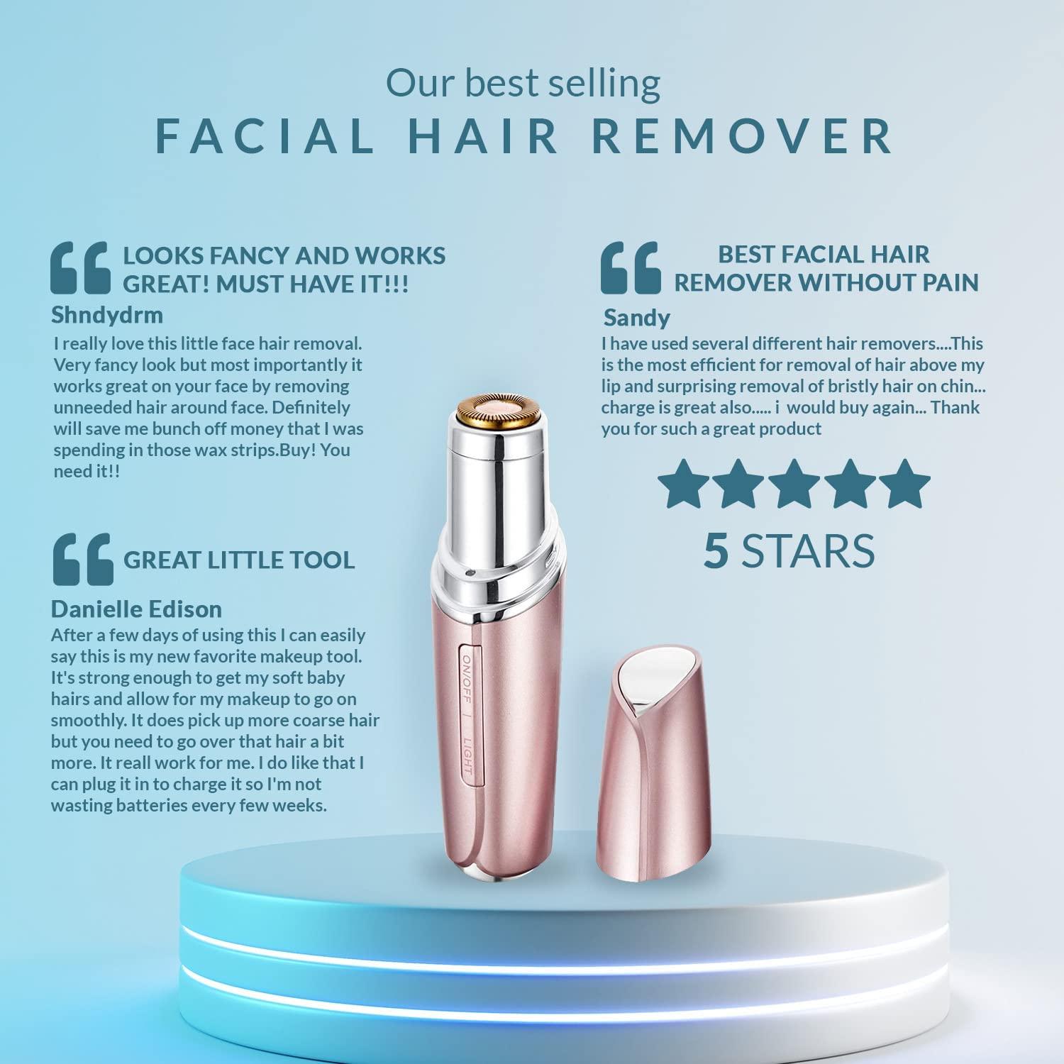 Yoove Facial Hair Removal for Women, Painless & Clean Hair Remover for Face
