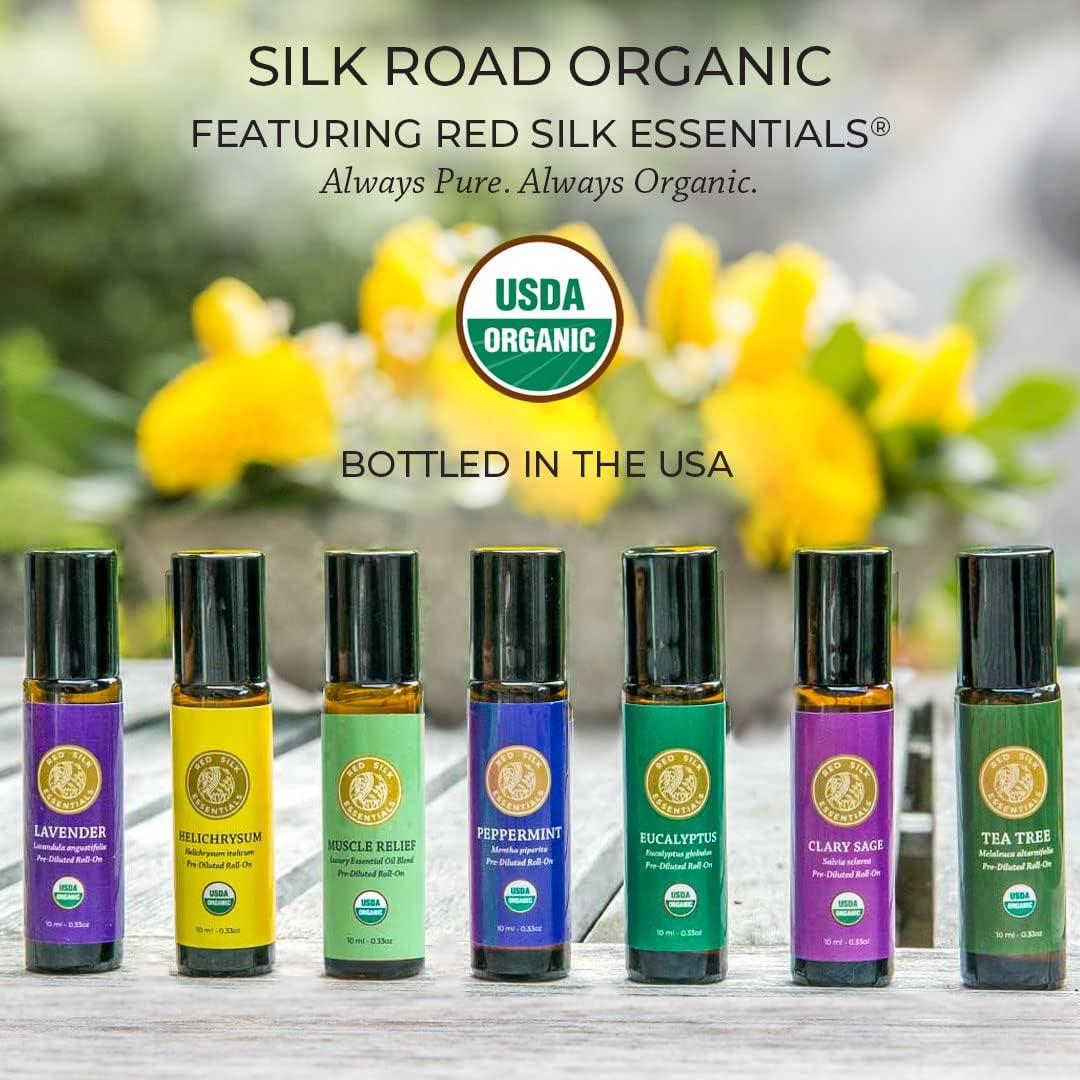 USDA Organic LAVENDER Essential Oil Roll-on - Silk Road Organic®
