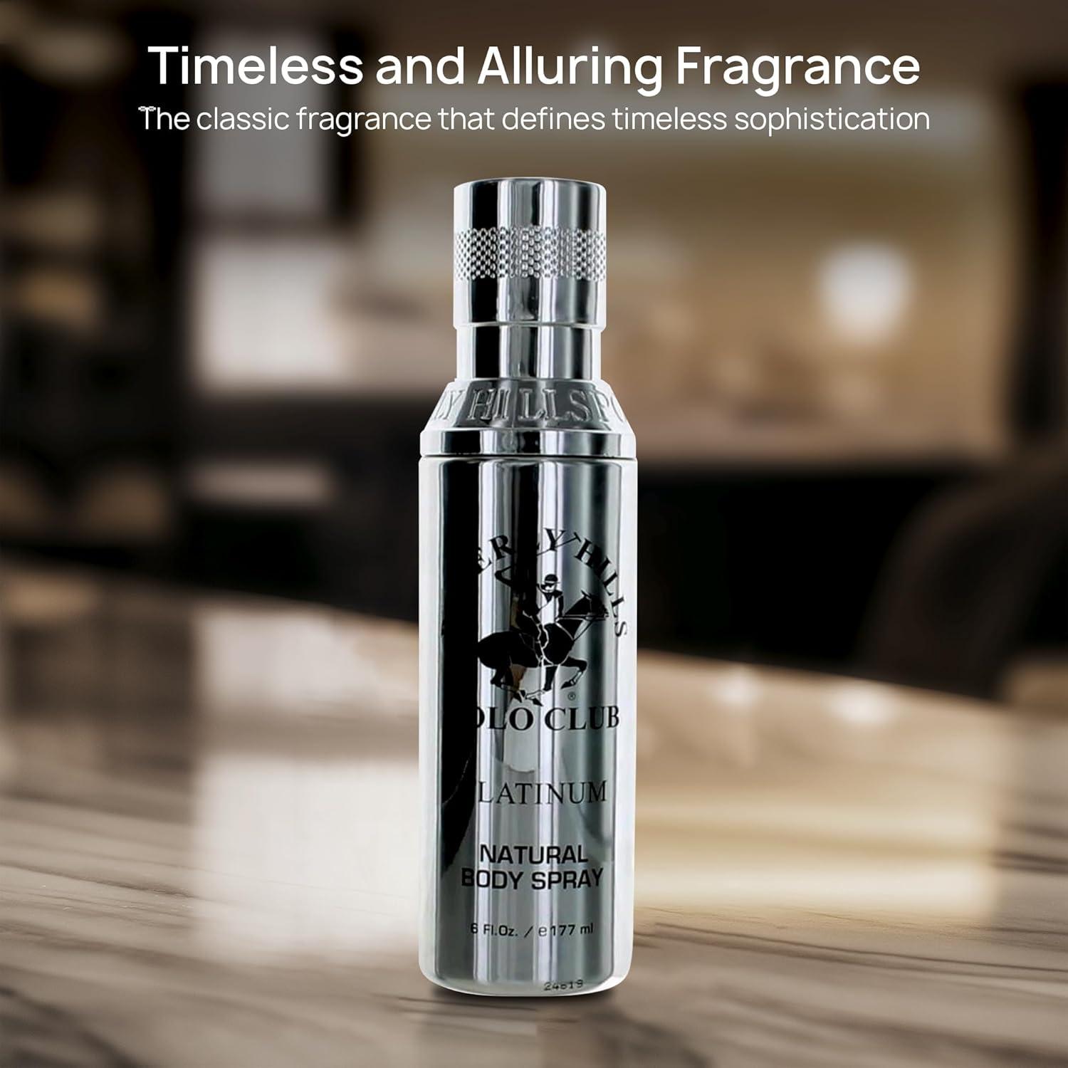 Body Spray Perfume Polo Club Platinum Beverly Hills Polo Club Body