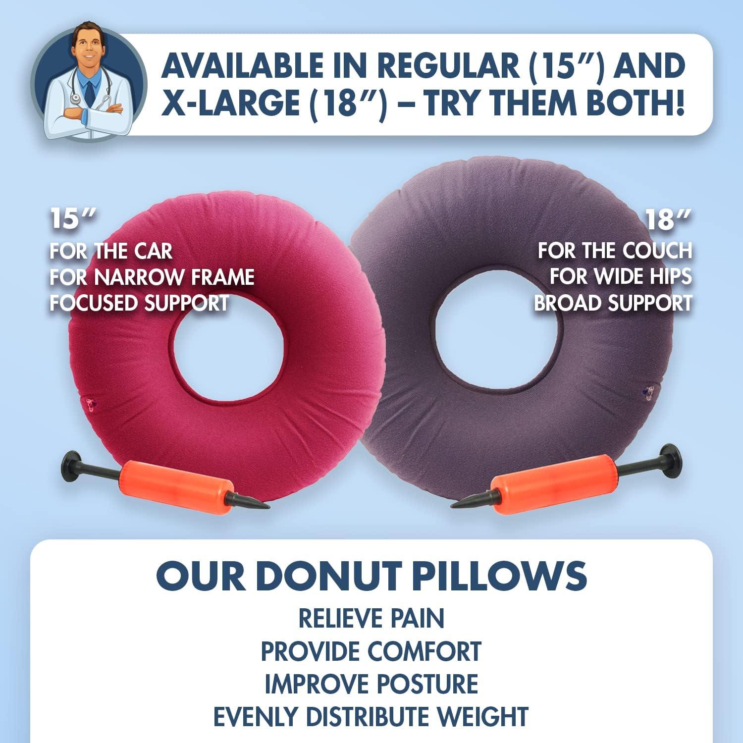 Donut Pillow Comfort Sitting Pad for Tailbone Pain Perineal