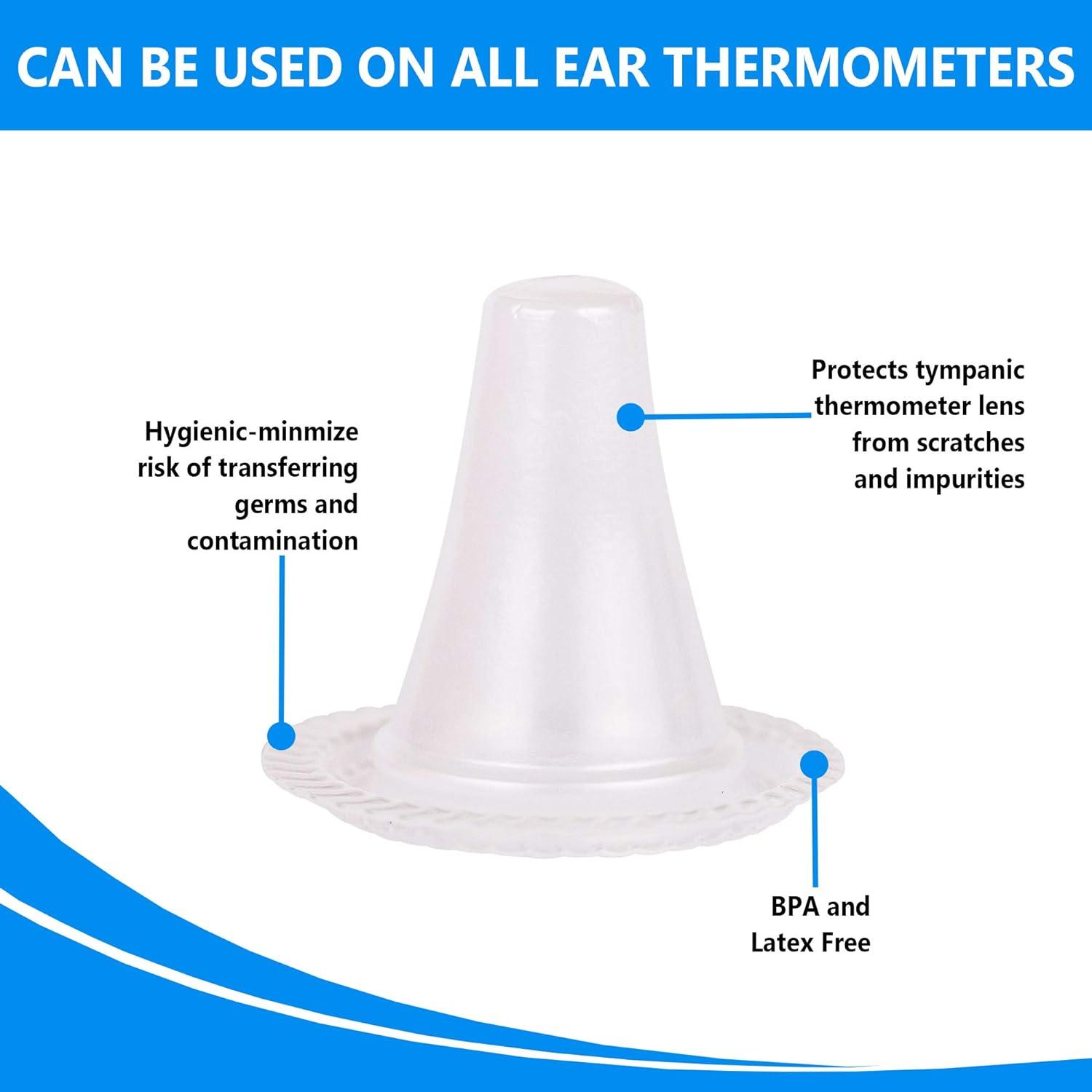 200 Pack Disposable Ear Thermometer Probe Covers Heavy Duty Refill