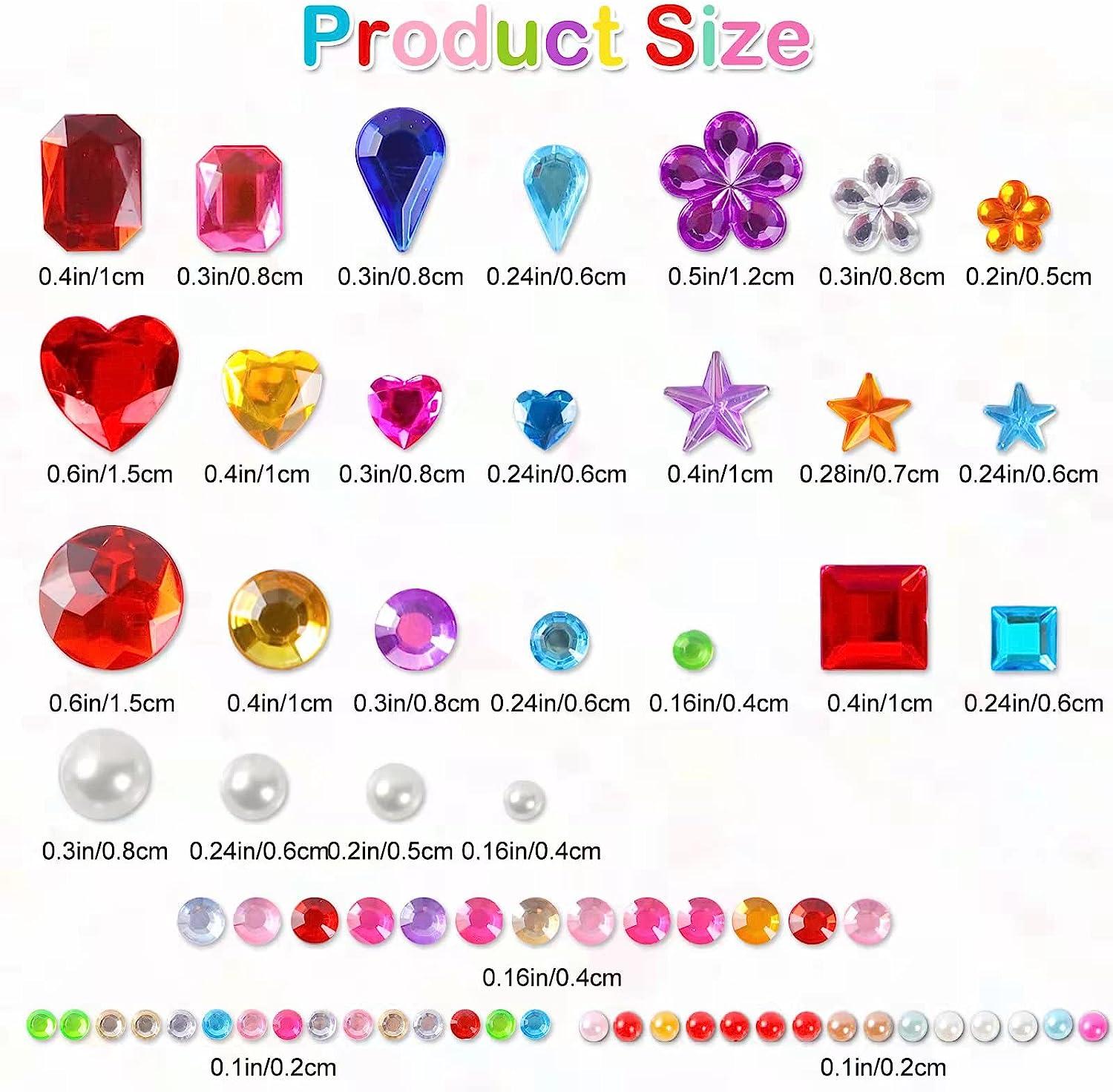 MYDBUYSOME 2774pcs Gem Stickers Jewels for Crafts - Self Adhesive