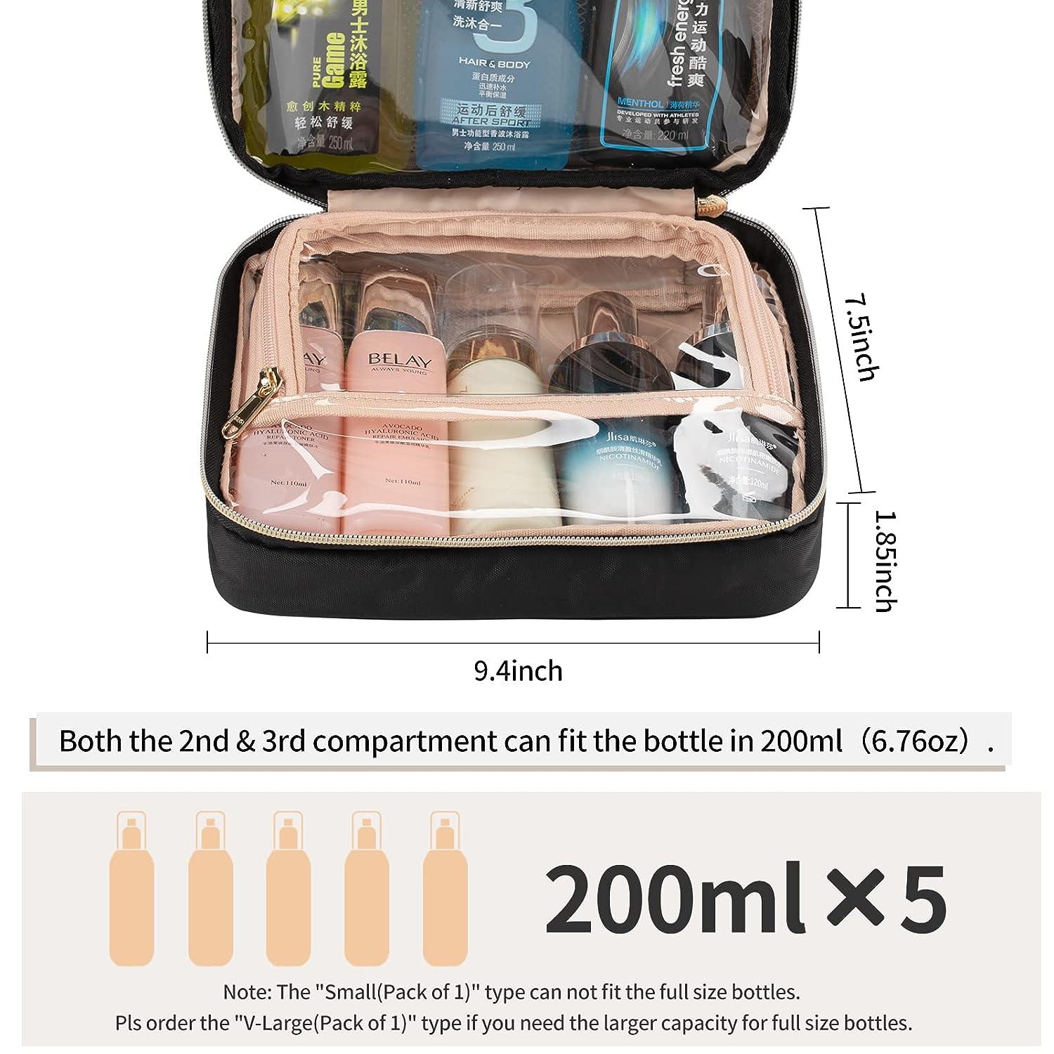 CUBETASTIC Trousse de toilette de voyage à suspendre pour homme et femme, rose, Small( Pack of 1 ), A#-rose