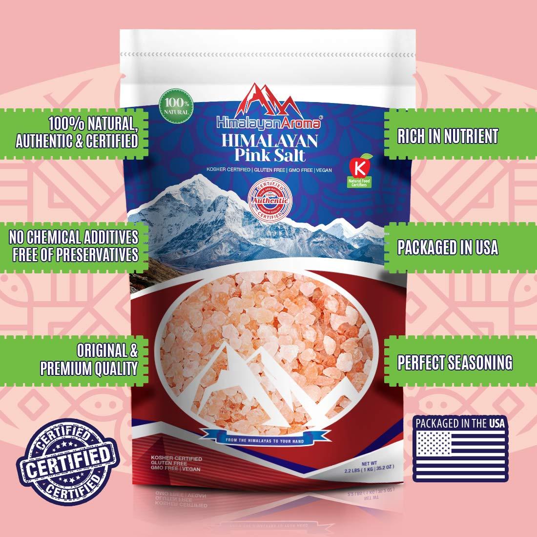 Gourmet Himalayan Pink Salt, 5 lbs, Coarse Grain, For Grinders & Mills, Bath Salt, Sea Salt