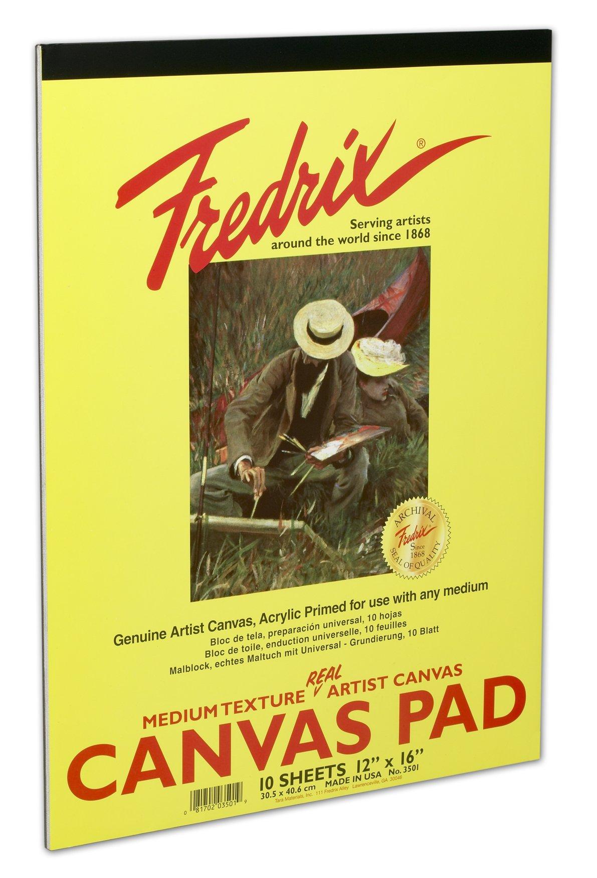 Fredrix 3501 Canvas Pad 12x16