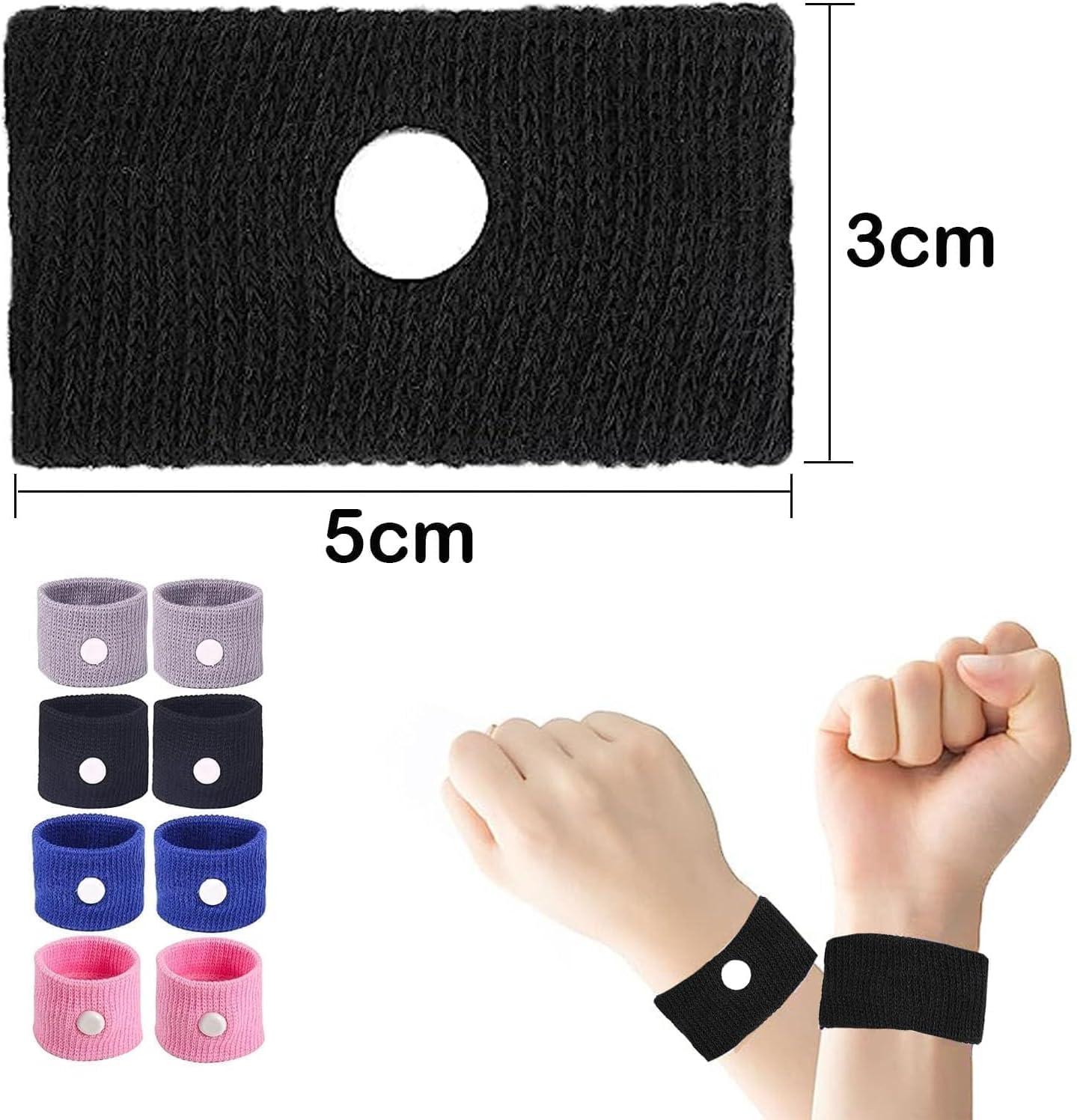8Pcs Motion Travel Sickness Bands Motion Sickness Bands Travel Sickness Relief Wristbands Anti