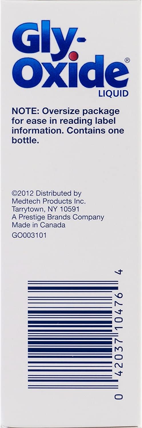 Gly-Oxide Alcohol-Free Antiseptic Mouth Sore Rinse - 2 oz, Packaging