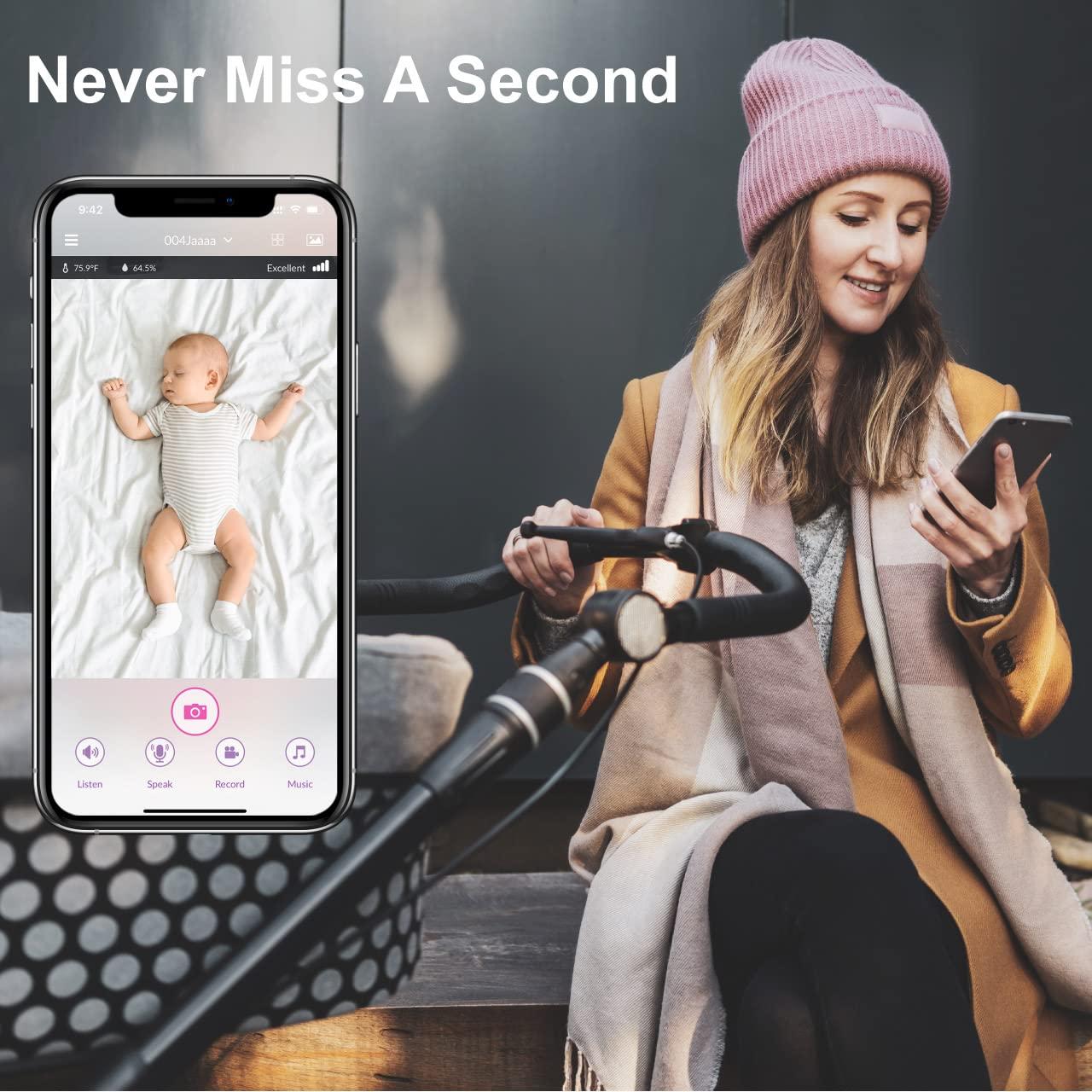 iBaby M2C WiFi Baby Monitor Camera with FHD Audio 1080P with Night