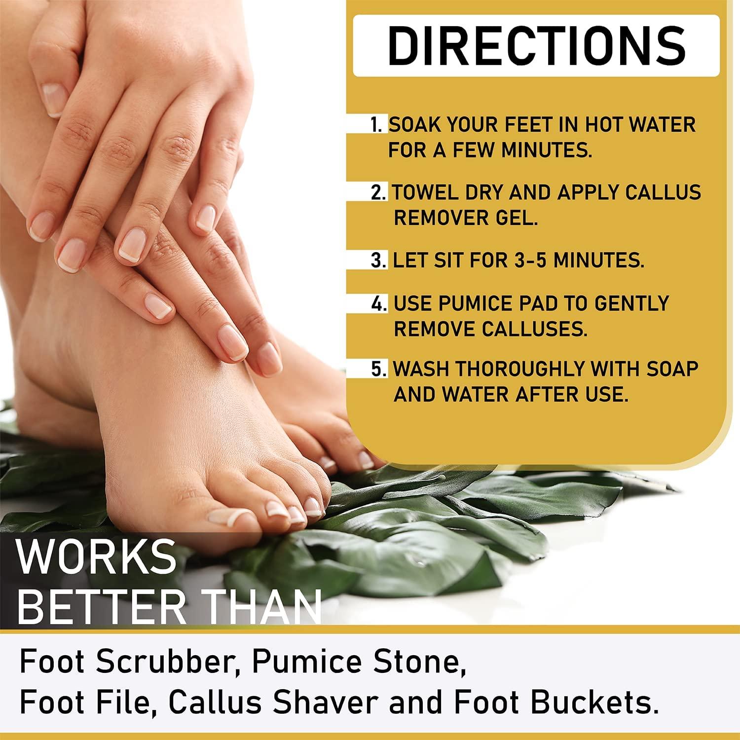 8oz Callus Remover gel for feet for a professional pedicure
