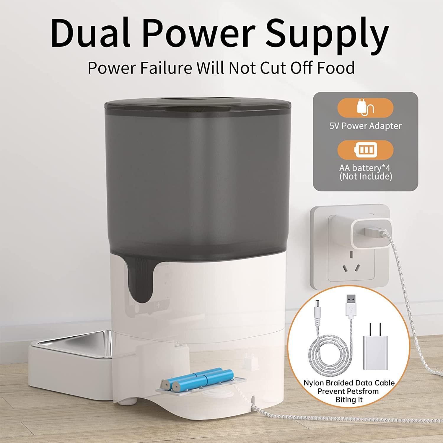 PAPIFEED Automatic Cat Feeder with APP Control 2.4G WiFi Enabled