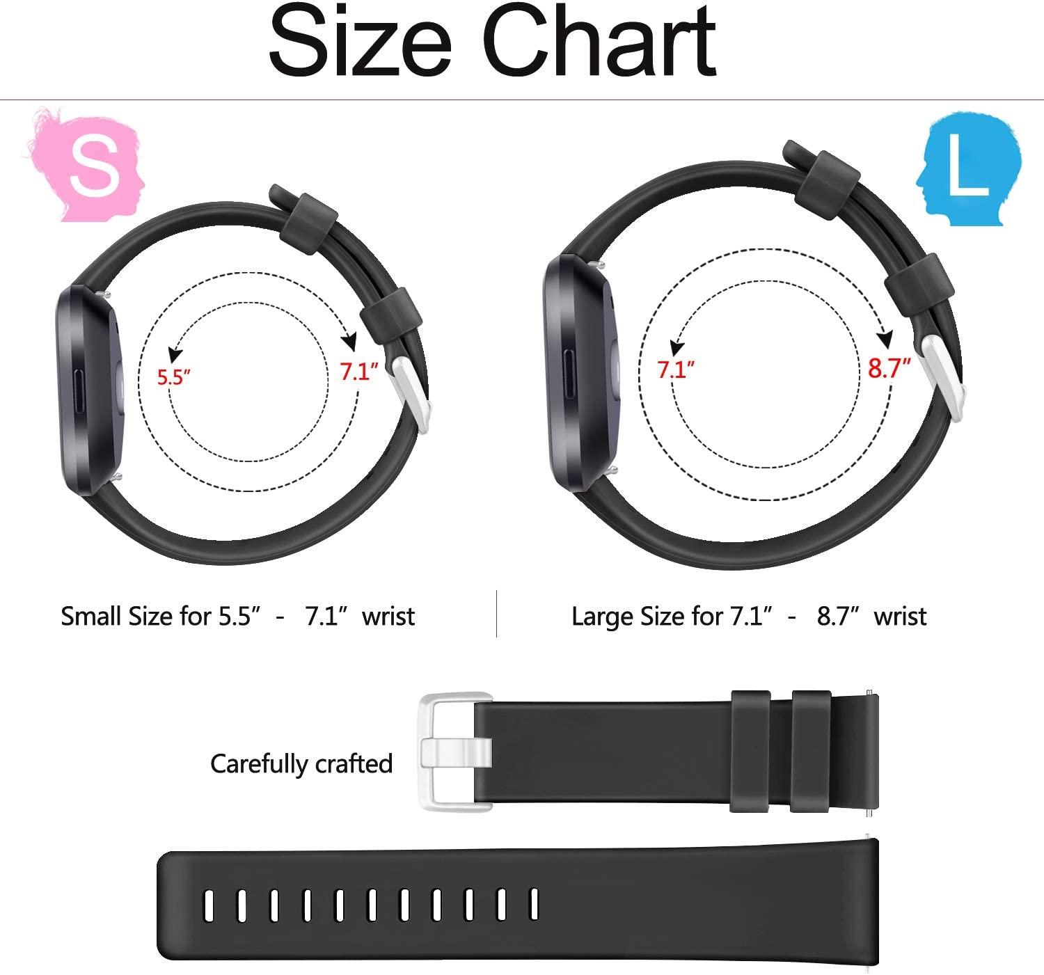 Pack Sport Bands for Fitbit Versa Versa Versa Lite Versa