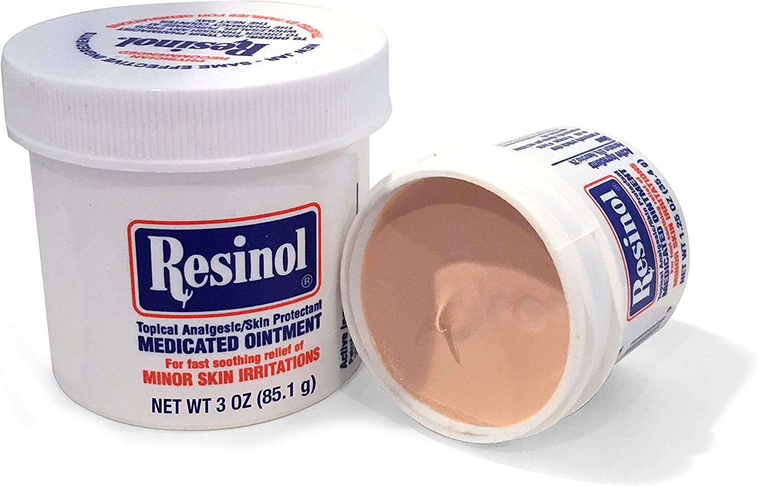 Resinol Medicated Ointment Pain Relief & Skin Irritation Protection 3 oz