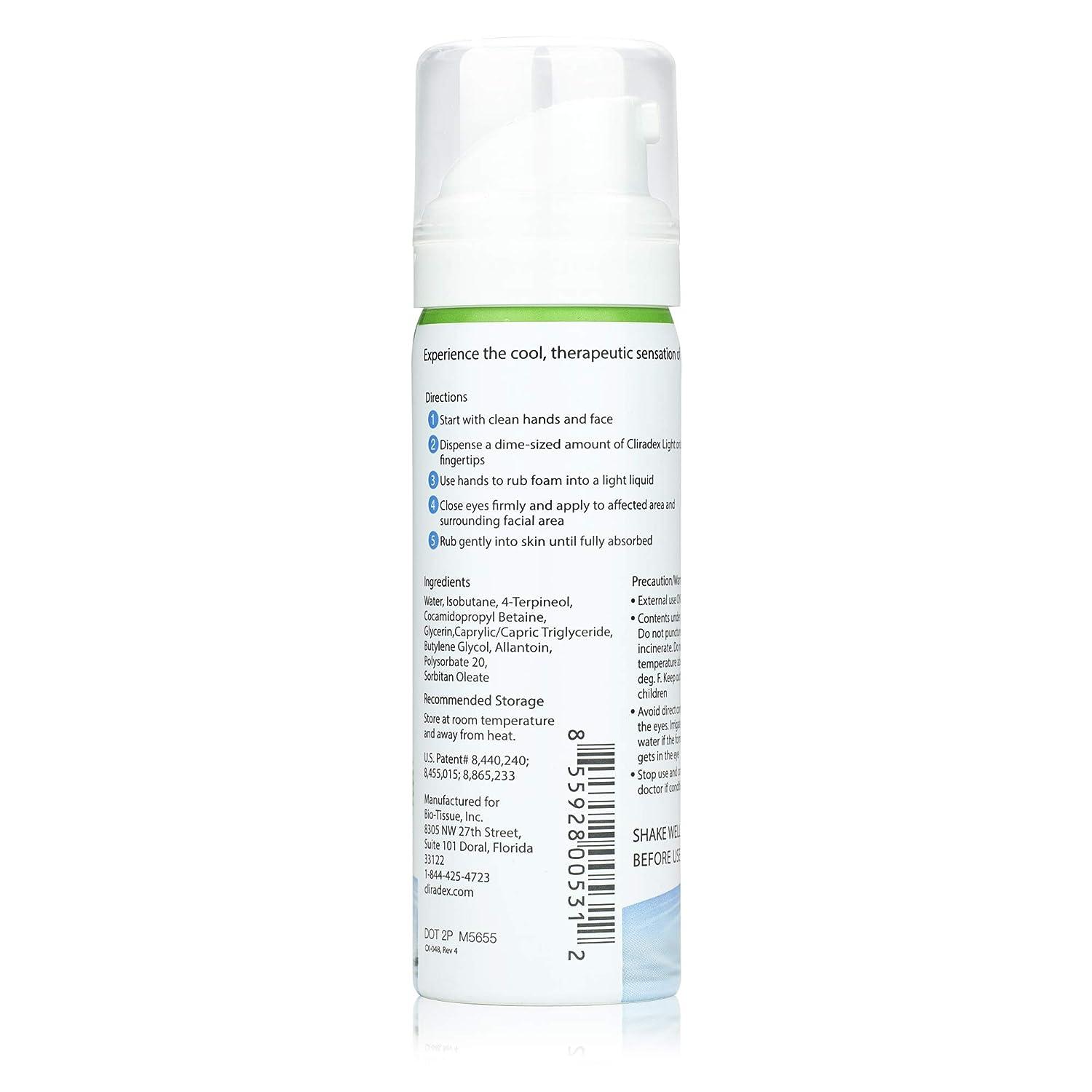 Cliradex Foam Gentle Eyelid Cleanser & Eyelash Conditioner 1.5oz