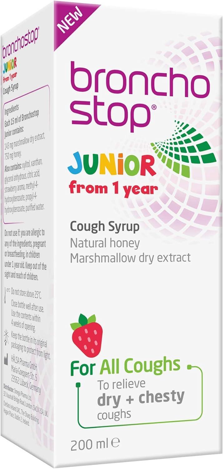 Bronchostop Junior Cough Syrup For Children 200ml