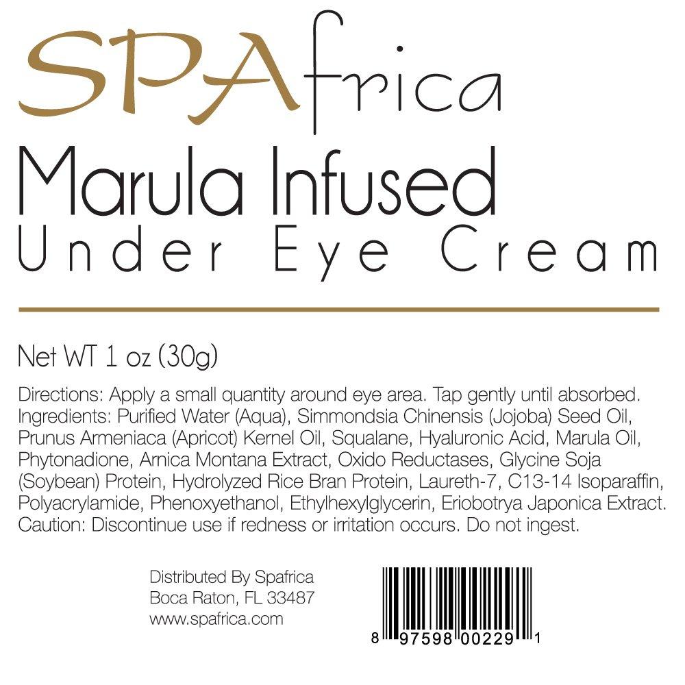SPAfrica Natural Skincare Marula Infused Under Eye Cream