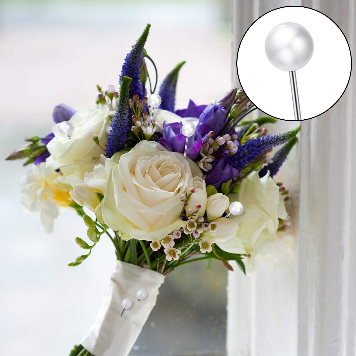 Extra Long Pearl Head Dressmaking Pins Wedding Corsage Florists